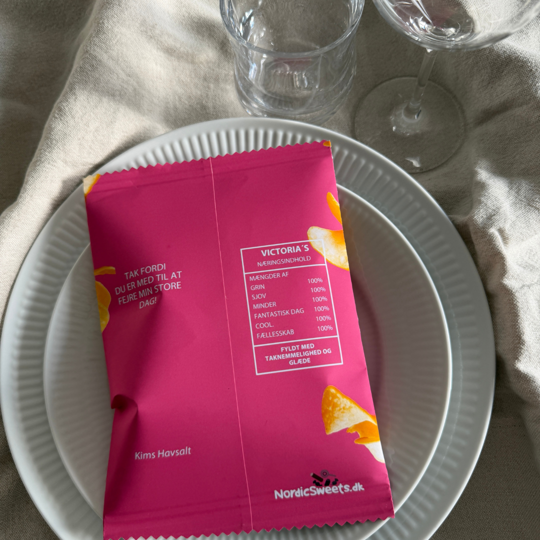 Personlig Chips Pose Pink - 1 stk.