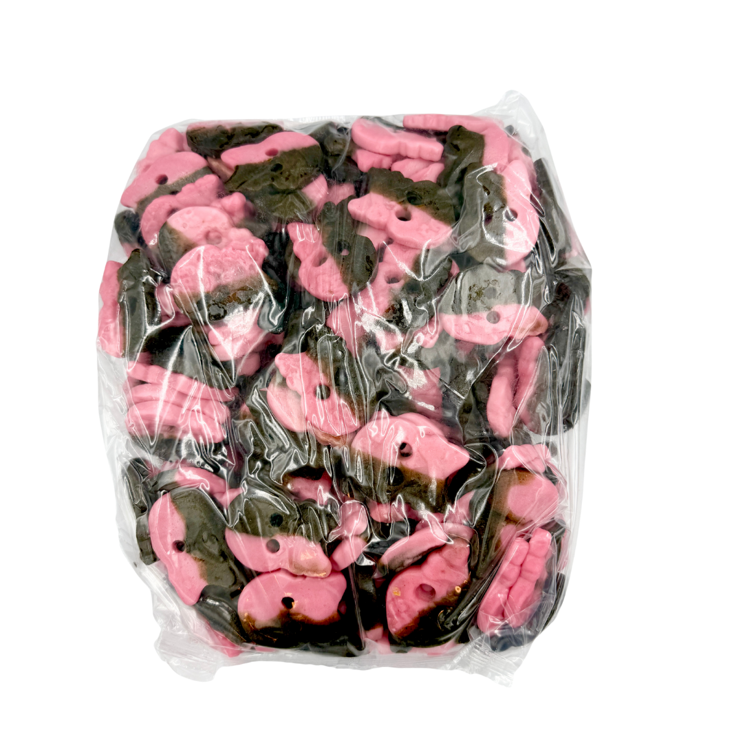 Bubs Skaller Skum Hindbær/lakrids - 2,8 kg.