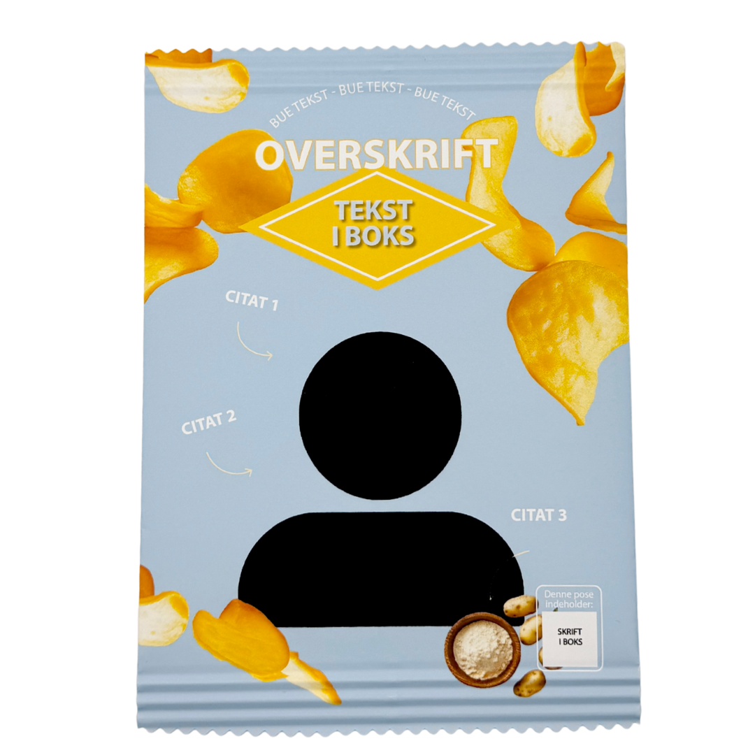 Personlig Chips Pose Lyseblå - 1 stk.