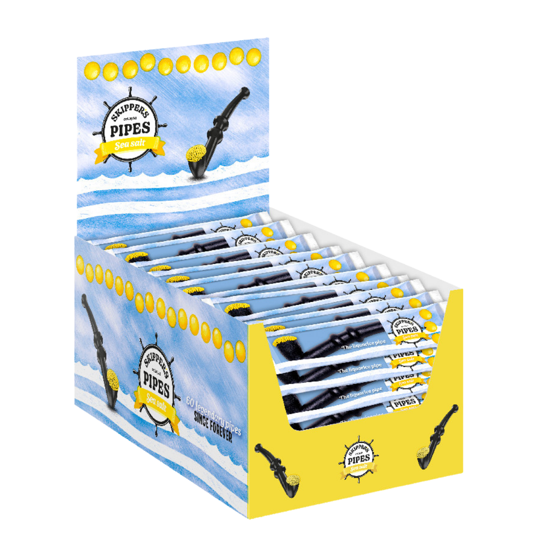 Skippers Pipes Sea salt - 60 stk.