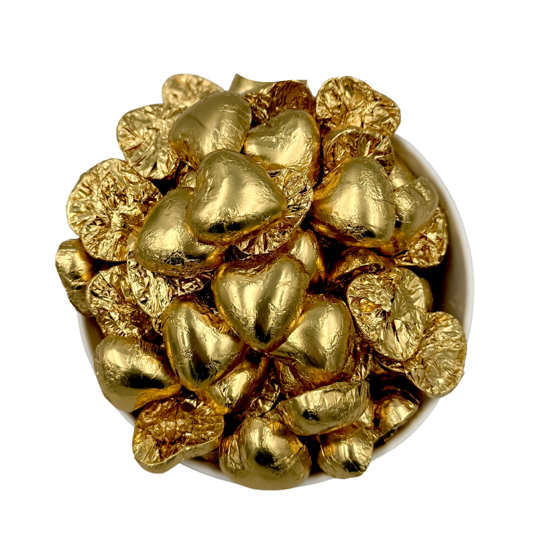 DATO Guld Hjerter - 120 stk.