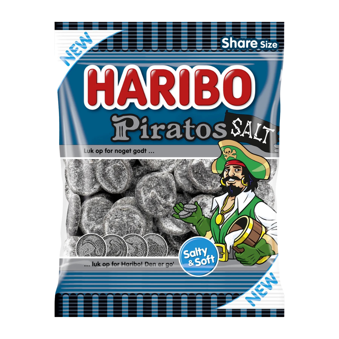 Haribo Piratos Salt - 16 stk.