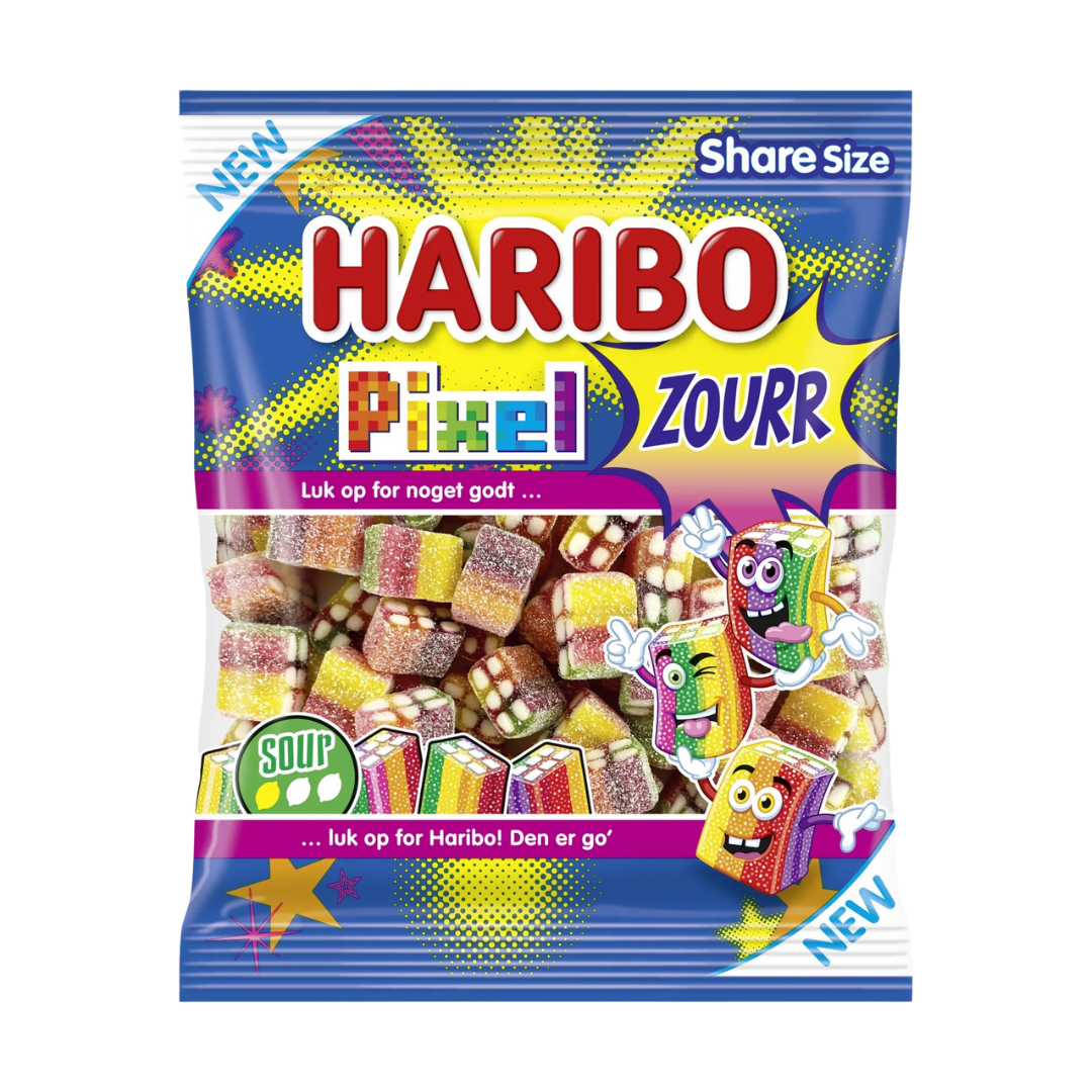 Haribo Pixel Sour - 16 stk.