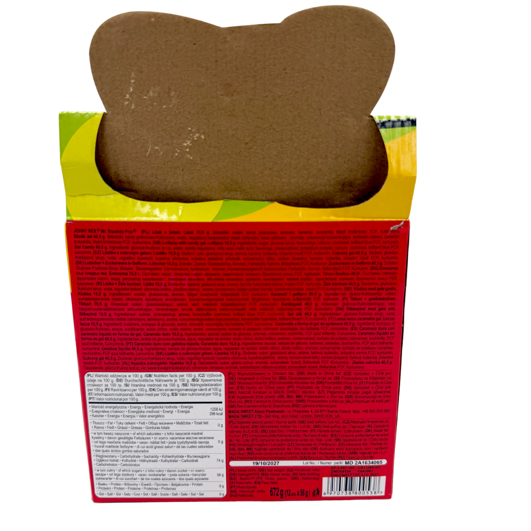 JB Bee Lollipops Gelp - 12 stk.