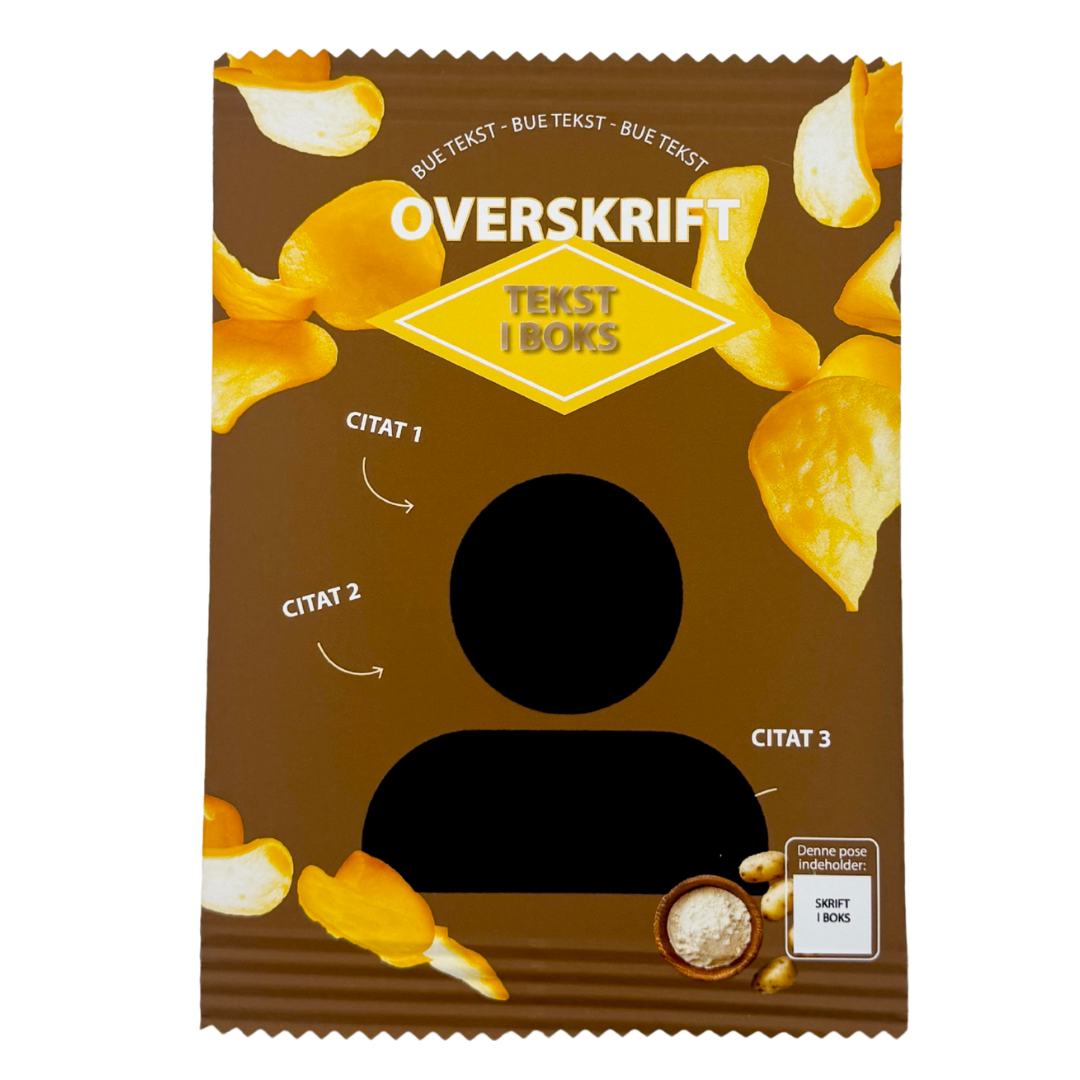 Personlig Chips Pose Brun - 1 stk.