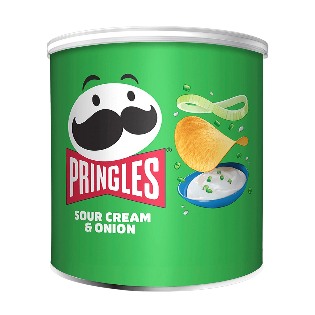 Pringles Sour Cream & Onion - 12 stk.