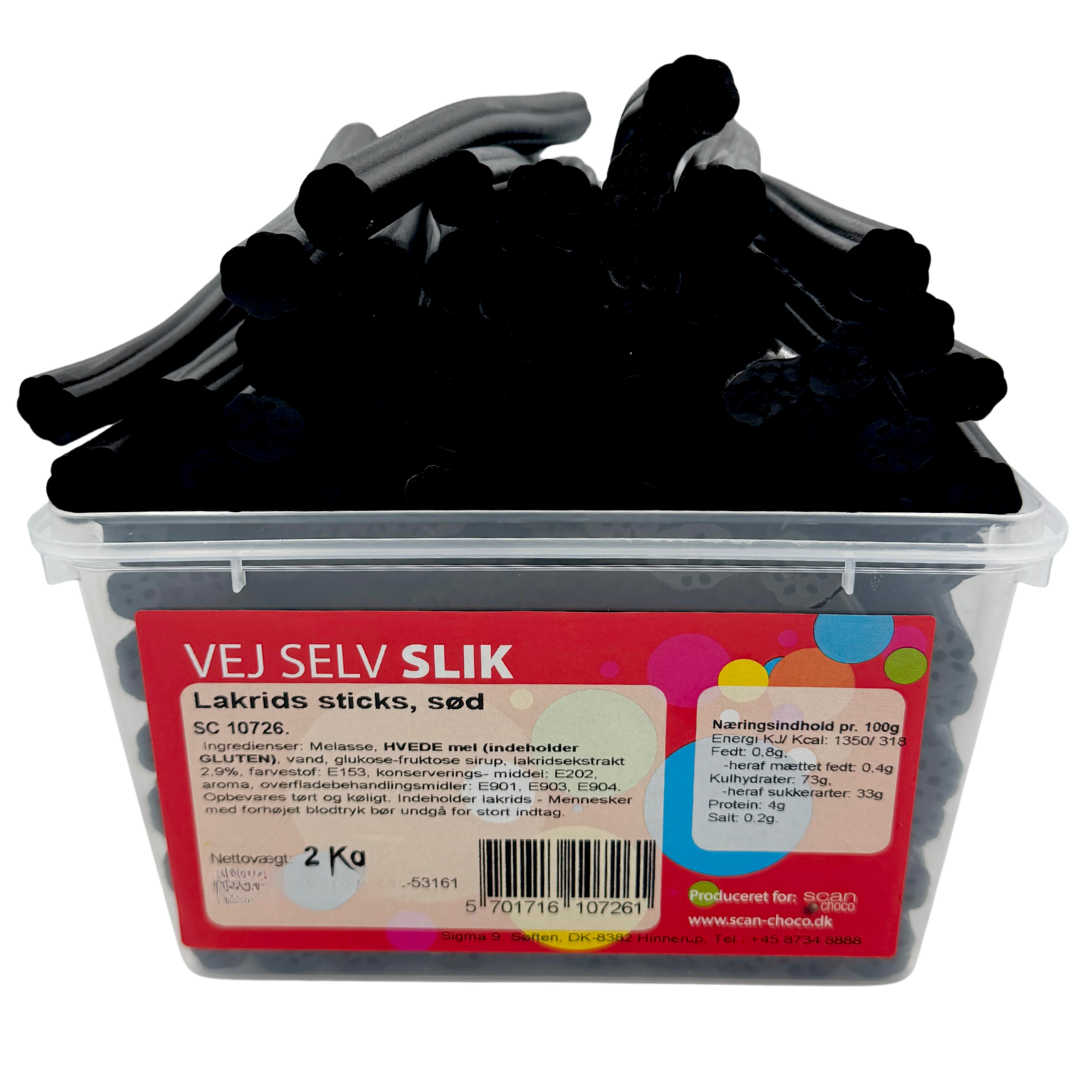 Mega Seksløber Lakrids - 70 stk.